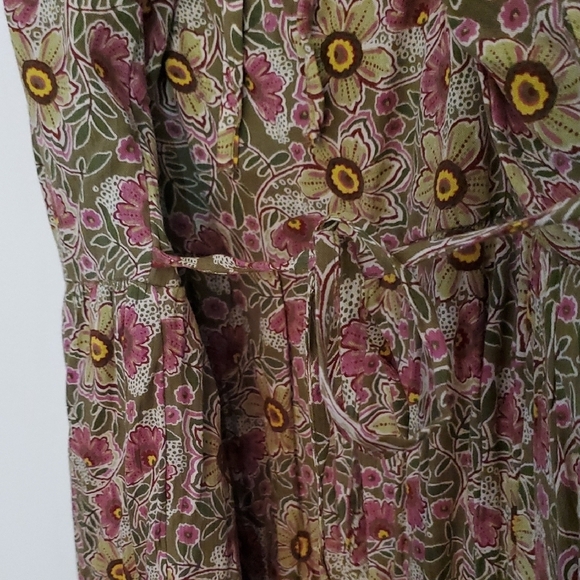 Maurices Floral Lined Midi Dress with Ruffle Straps - Picture 11 of 14